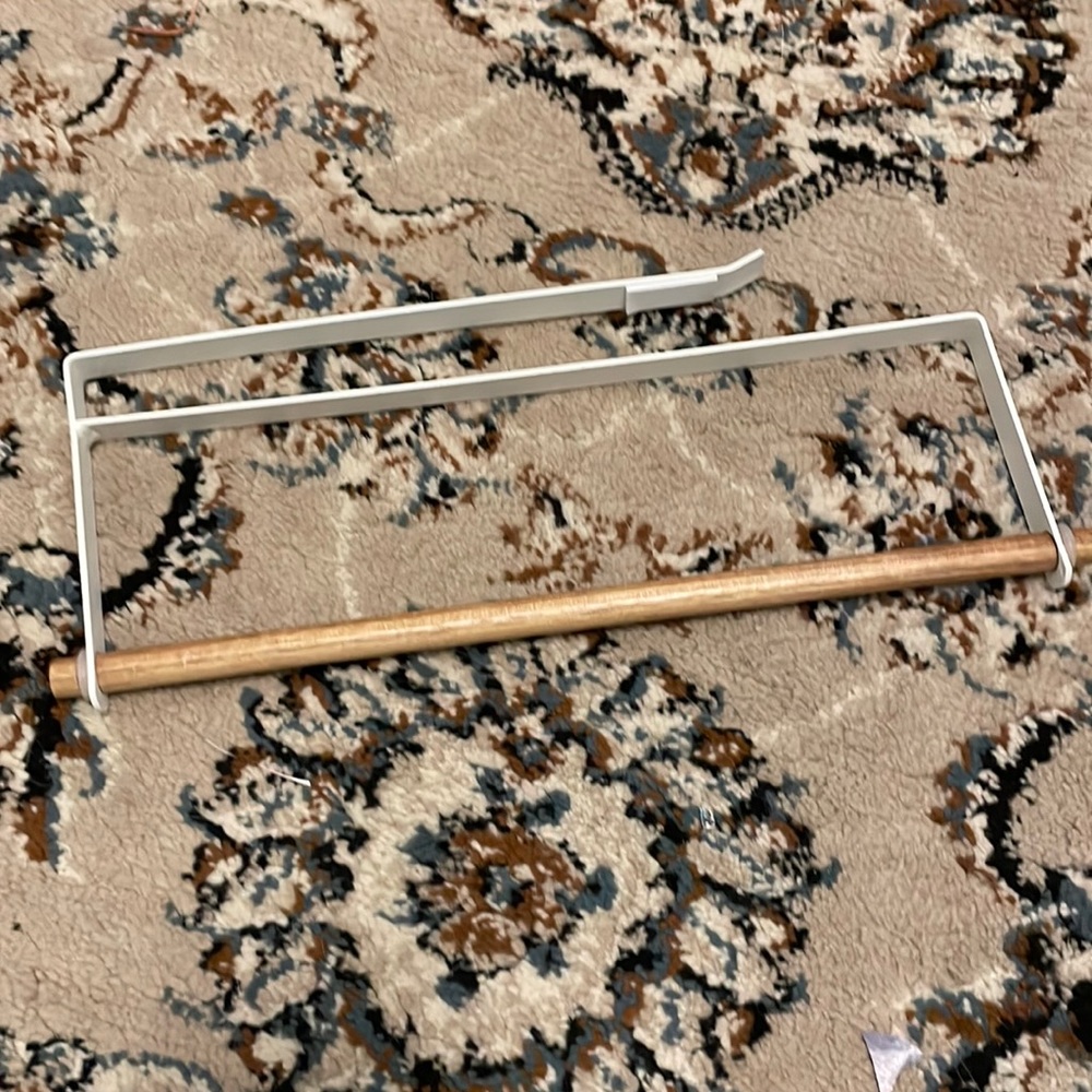 Under cabinet paper towel holder